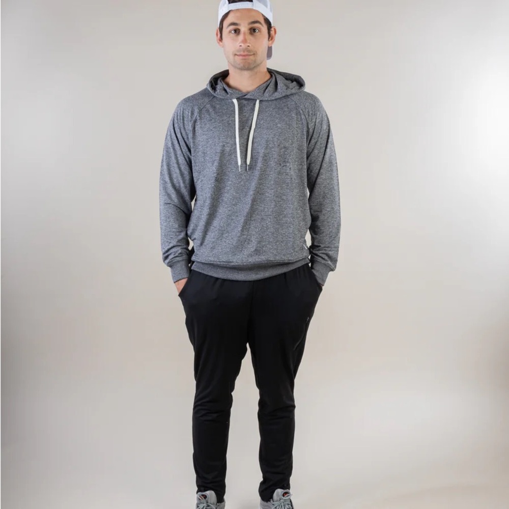 Feat Clothing TreeMerino Grey Heather Raglan Pullover‎ Hoodie Mens XXXL